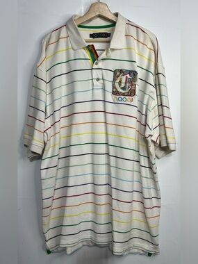 COOGI Striped POLO Shirt XXXL